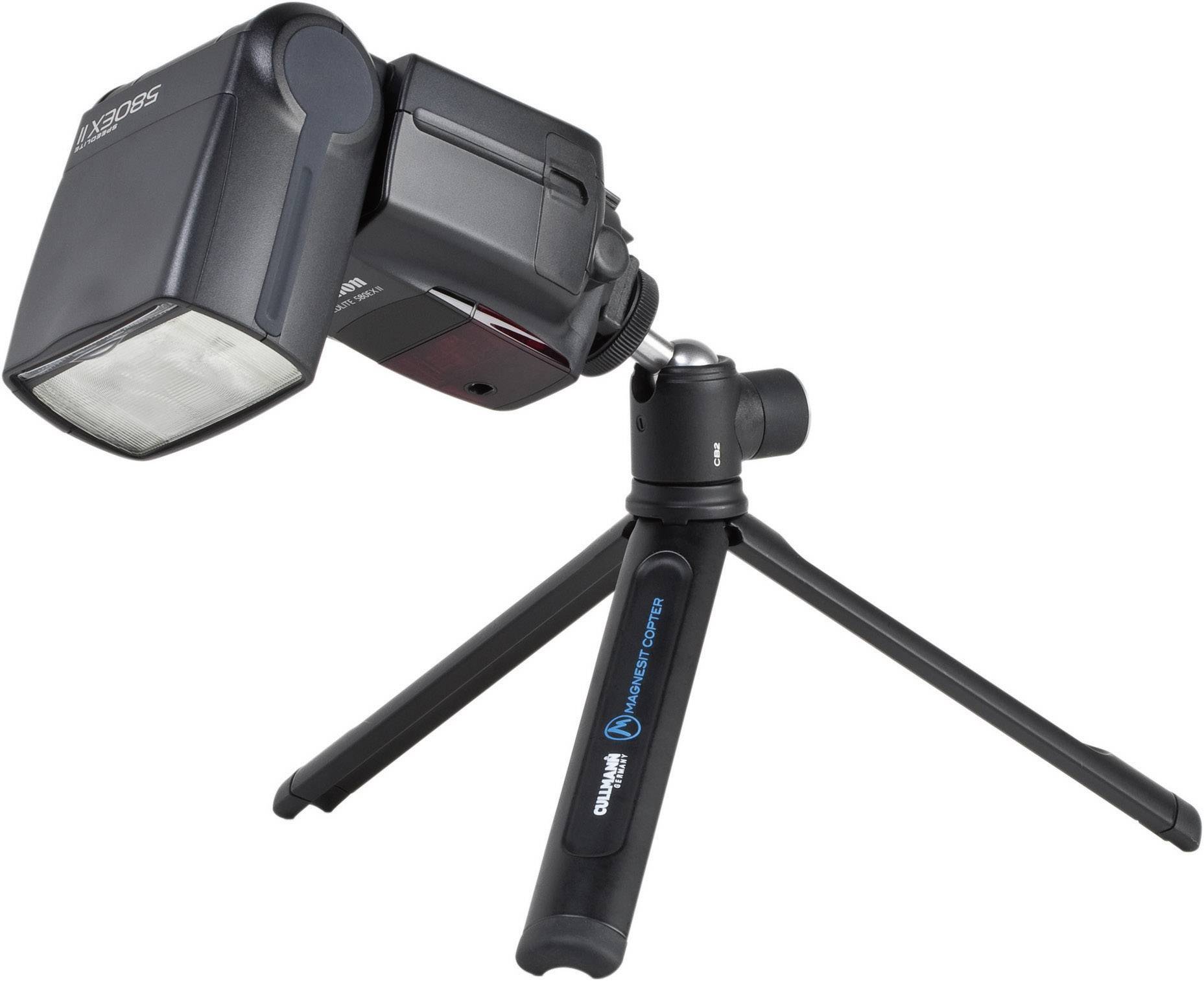 Cullmann COPTER Multistativ Dreibeinstativ 1/4 Zoll Arbeitshöhe=16 cm Schwarz Kugelkopf