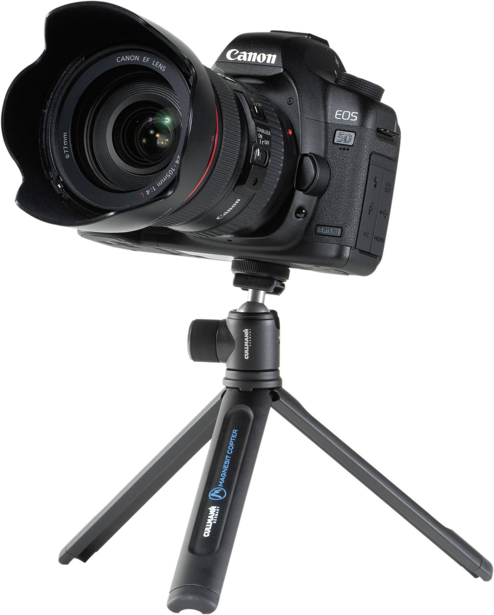 Cullmann COPTER Multistativ Dreibeinstativ 1/4 Zoll Arbeitshöhe=16cm Schwarz Kugelkopf