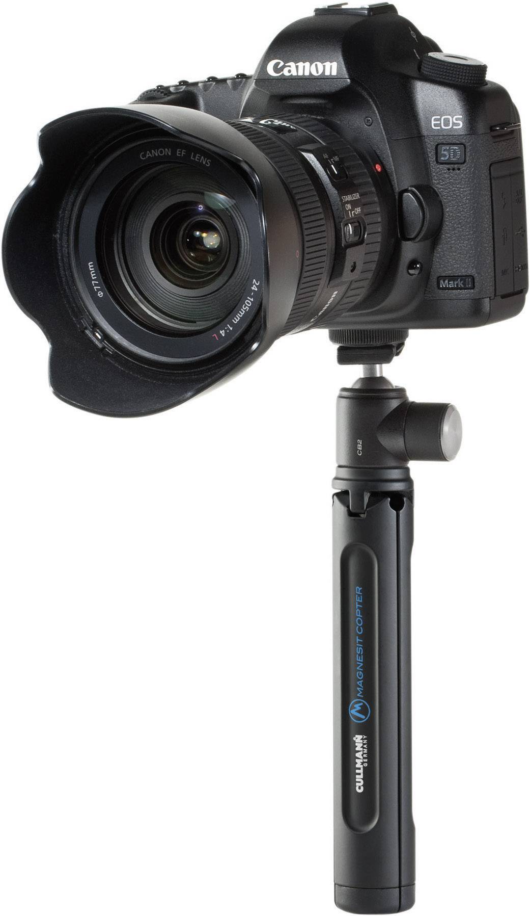 Cullmann COPTER Multistativ Dreibeinstativ 1/4 Zoll Arbeitshöhe=16cm Schwarz Kugelkopf