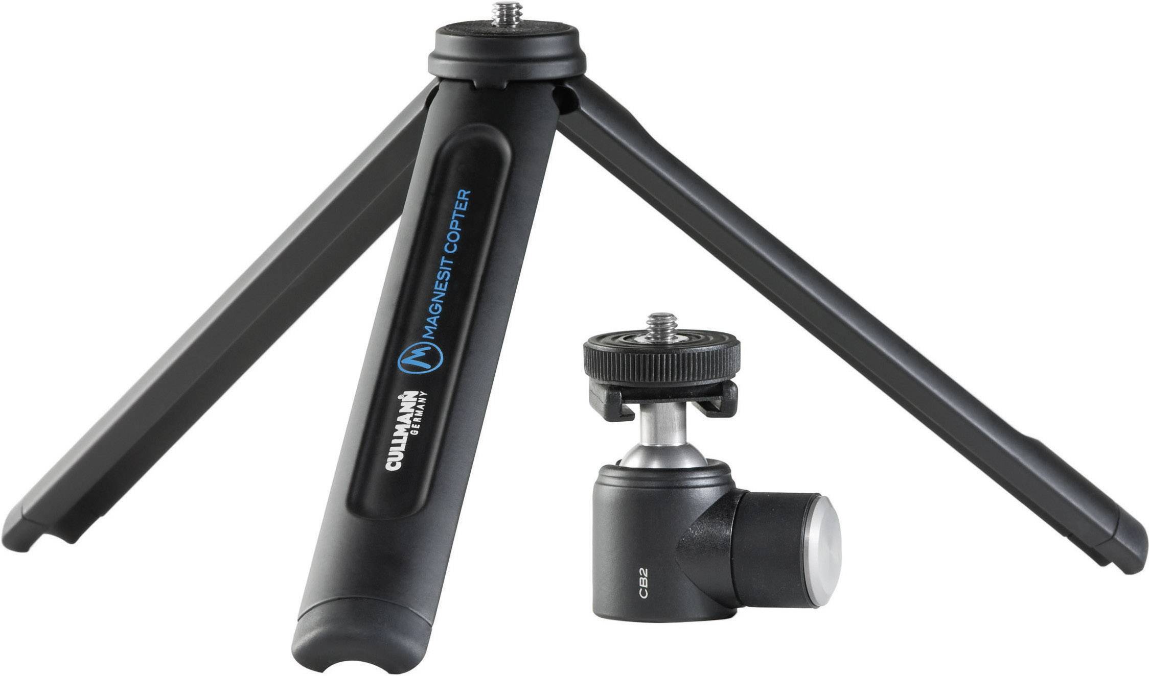 Cullmann COPTER Multistativ Dreibeinstativ 1/4 Zoll Arbeitshöhe=16 cm Schwarz Kugelkopf