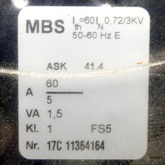 MBS MBS Stromwandler MBS Stromwandler