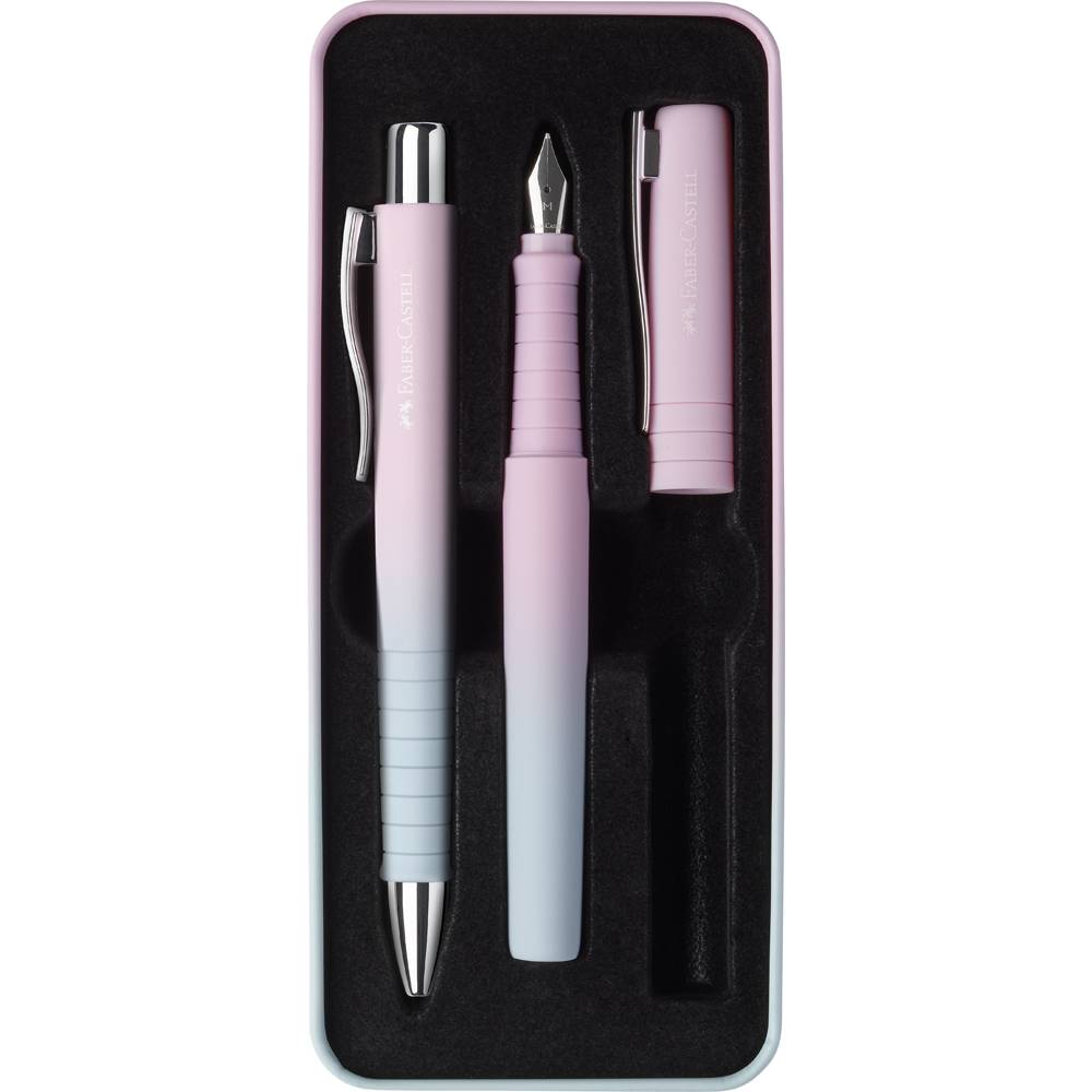 FABER-CASTELL Set Poly Ball Pen blushing sky