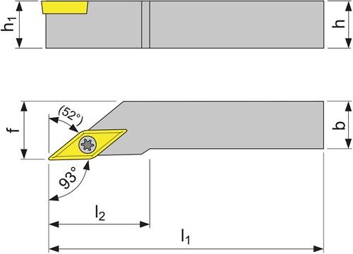 Klemmdrehhalter SVJCL2020K11 li.vern.Außen TECWERK