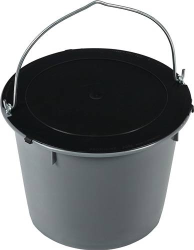 Deckel schwarz ID 310mm Recycling-Kunststoff JOPA