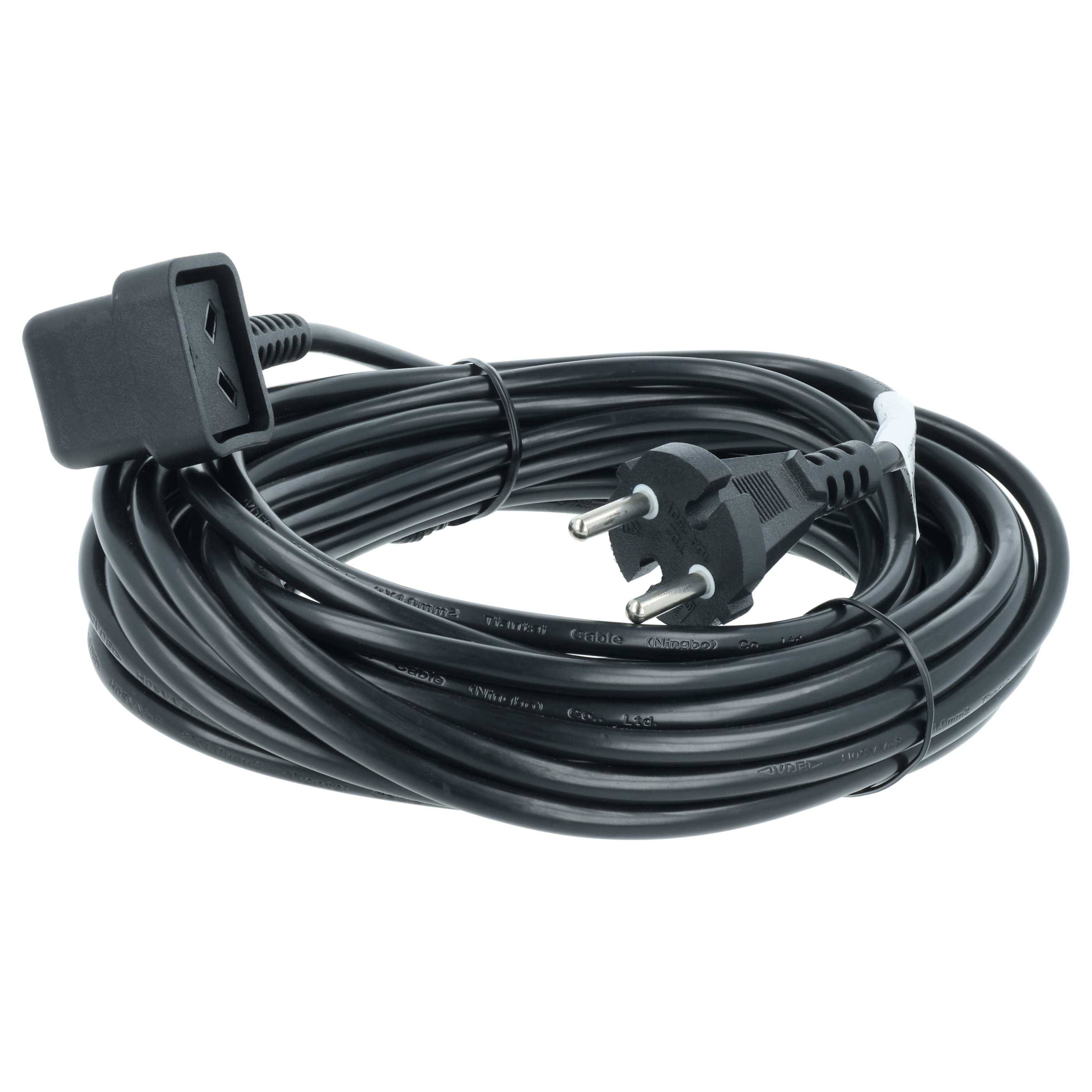 vhbw 5x Stromkabel kompatibel mit Numatic PSP 180, PRP 180, PSP 370, PSP180-11, PSP180A Staubsauger - 10 m Kabel