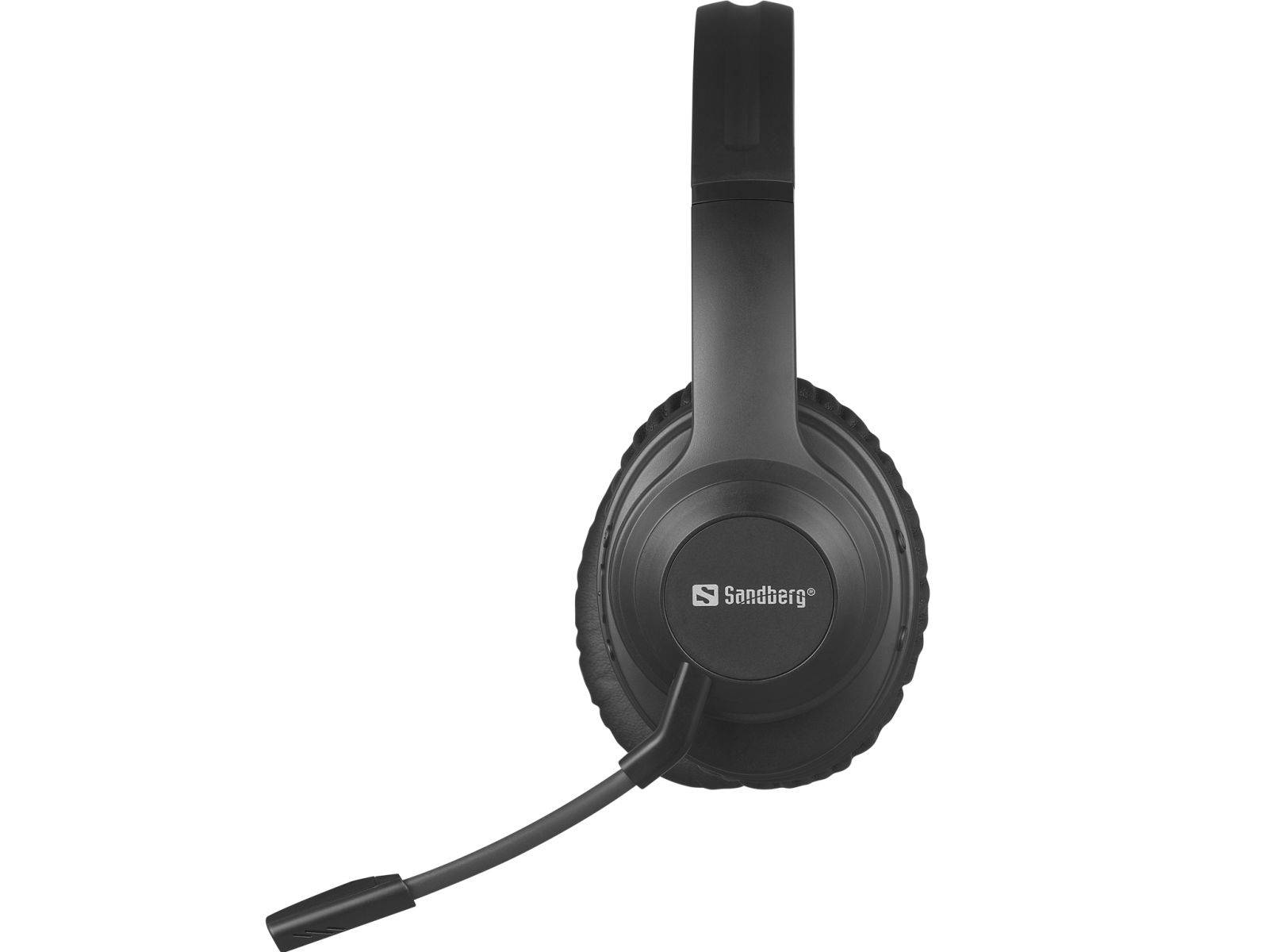 SANDBERG Pro Headset ohrumschließend Bluetooth kabellos kabelgebunden aktive Rauschunterdrückung USB-C