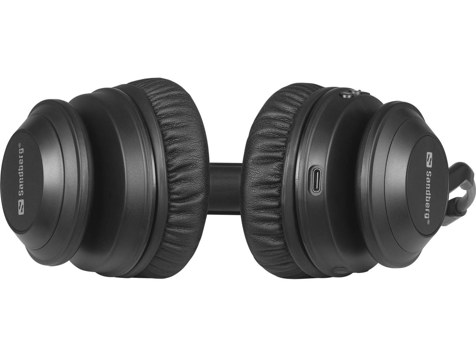 SANDBERG Pro Headset ohrumschließend Bluetooth kabellos kabelgebunden aktive Rauschunterdrückung USB-C