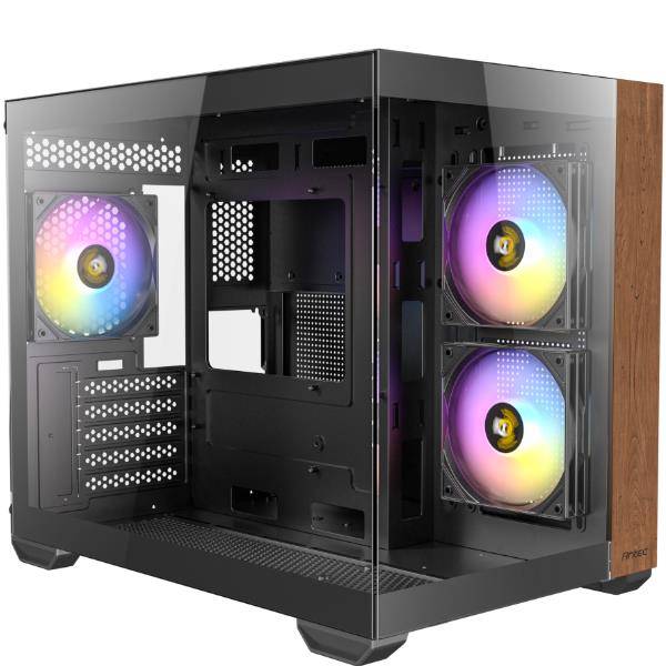 Antec Geh Mini CX600M WOOD ARGB_B Micro-ATX/Mini-ITX o.N. BK retail Multimedia-Technik Gehäuse