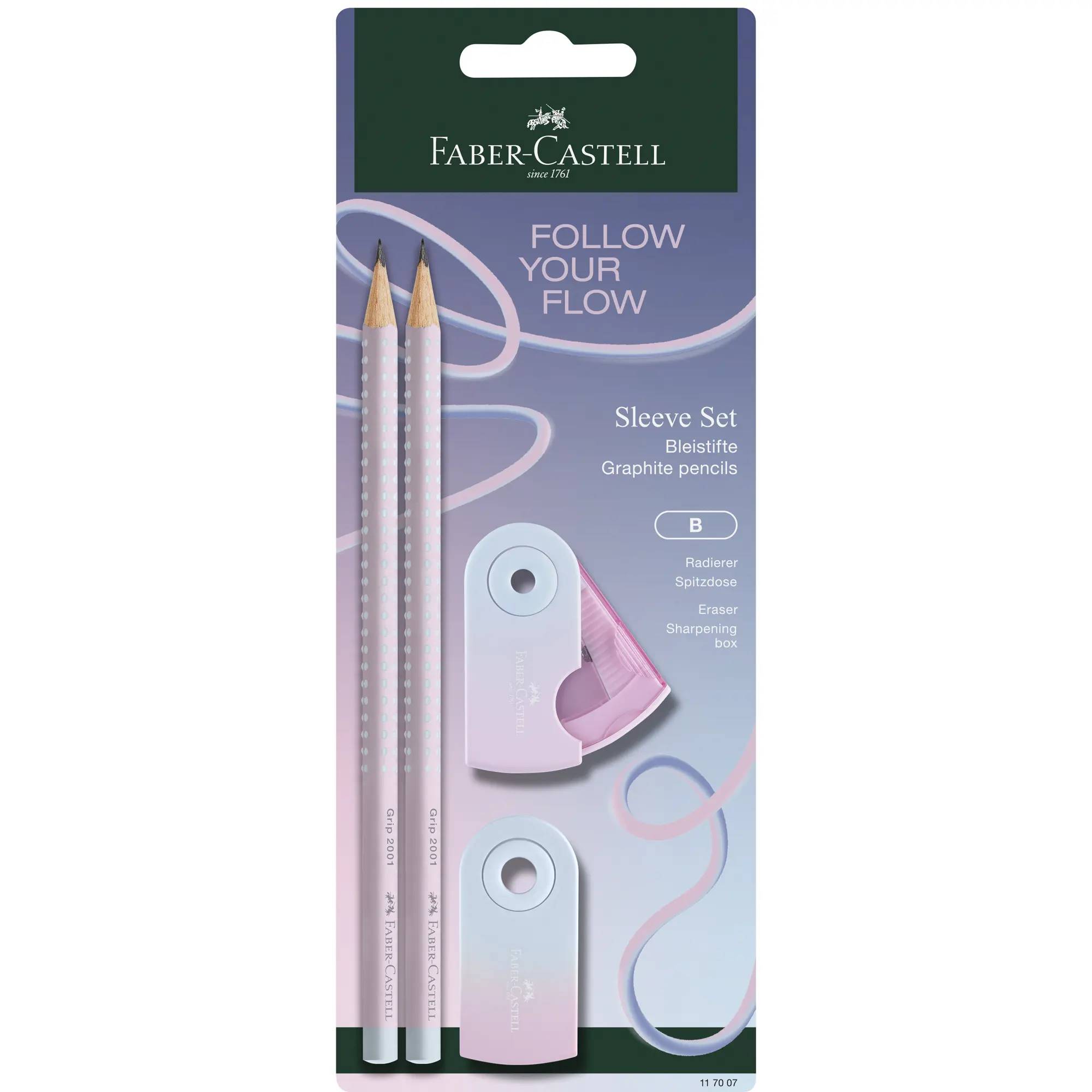 FABER-CASTELL GRIP 2001 Flow Edition - Bleistift - Grafit (Packung mit