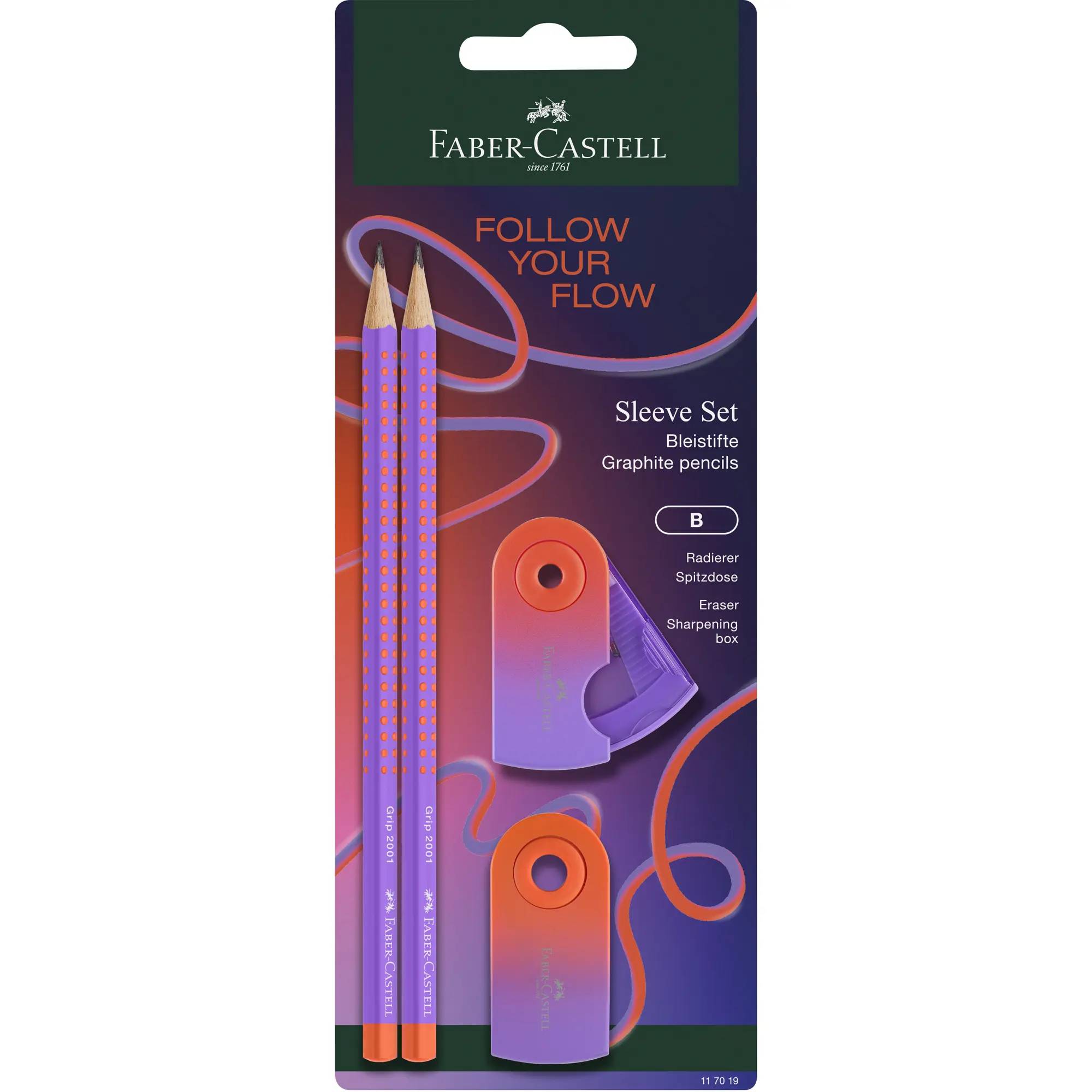 FABER-CASTELL Flow Edition Grip Set BK Punchy MelonBürokleinmaterial