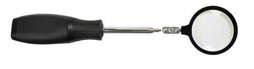 Inspektionslupe Gesamt-L.250mm Magnetkopf-D.50mm HESSE