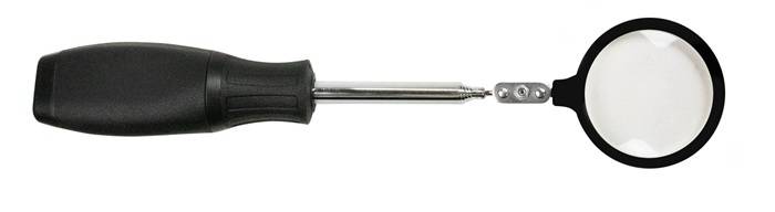 Inspektionslupe Gesamt-L.250mm Magnetkopf-D.50mm HESSE