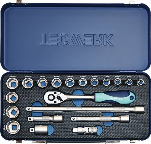 Steckschlüsselsatz 20-tlg.3/8 Zoll SW 8-22mm Z.30 6KT TECWERK