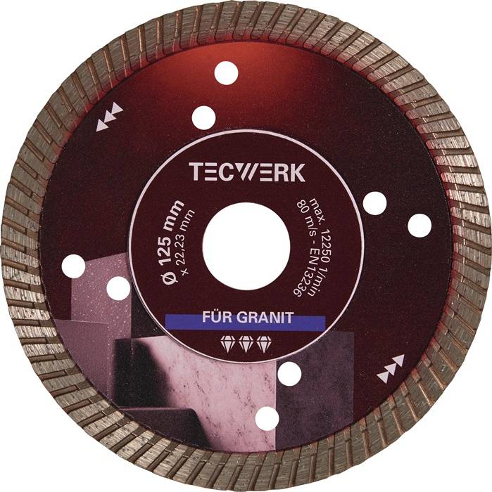 Diamanttrennscheibe GRANITPRO D.350mm Bohr.25,4mm Seg.-H.10mm