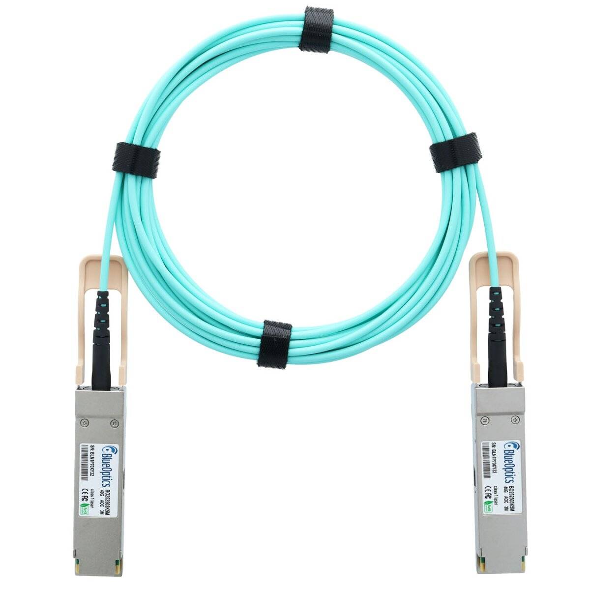 BlueOptics Huawei 02310SSH QSFP BlueOptics Aktives Optisches Kabel (AOC), 40GBASE-SR4, 10 Meter