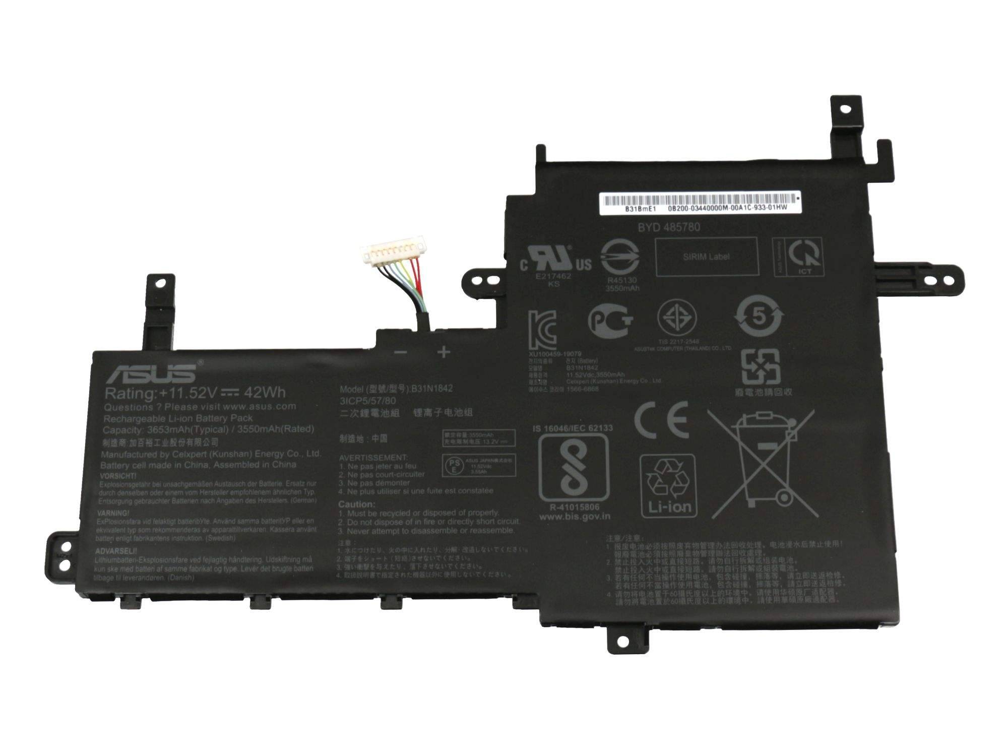 ASUS X531 BATT/BYD PRIS/B31N1842
