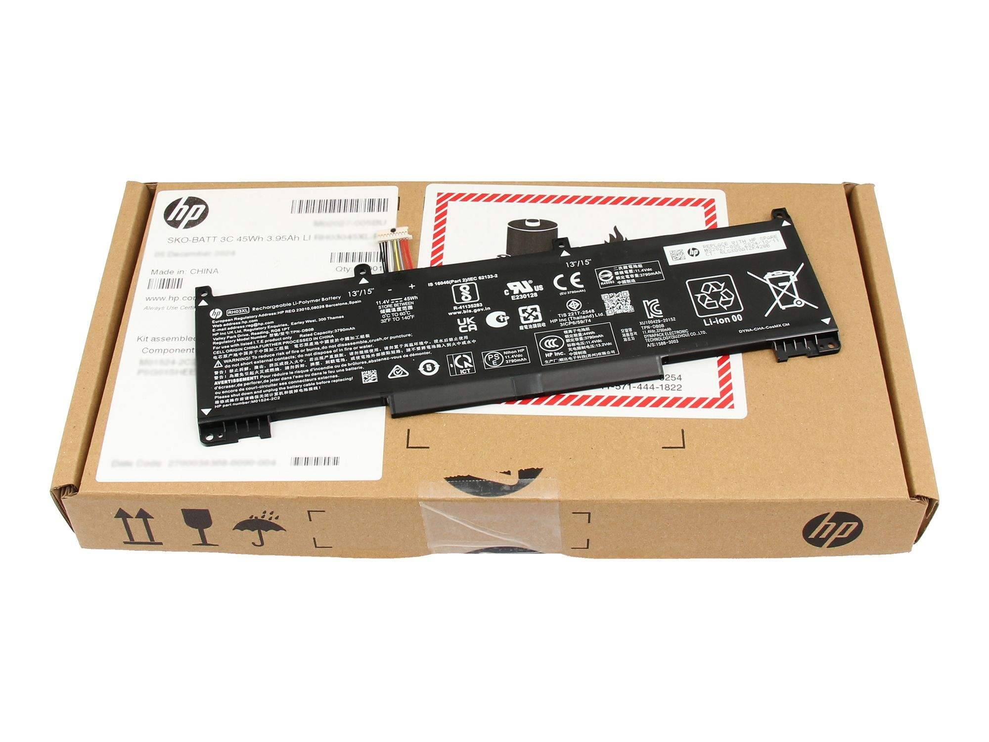 45Wh Li-ion notebook battery 3 cells - Batterie - 3.790 mAh