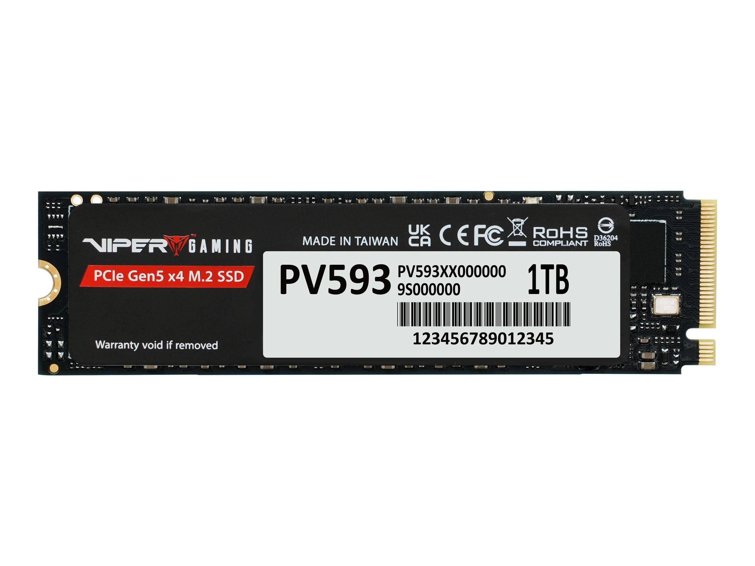 PATRIOT PV593P1TBM28H Pv593 Viper Ssd M.2 2280 PCIe Gen5 x4 14000