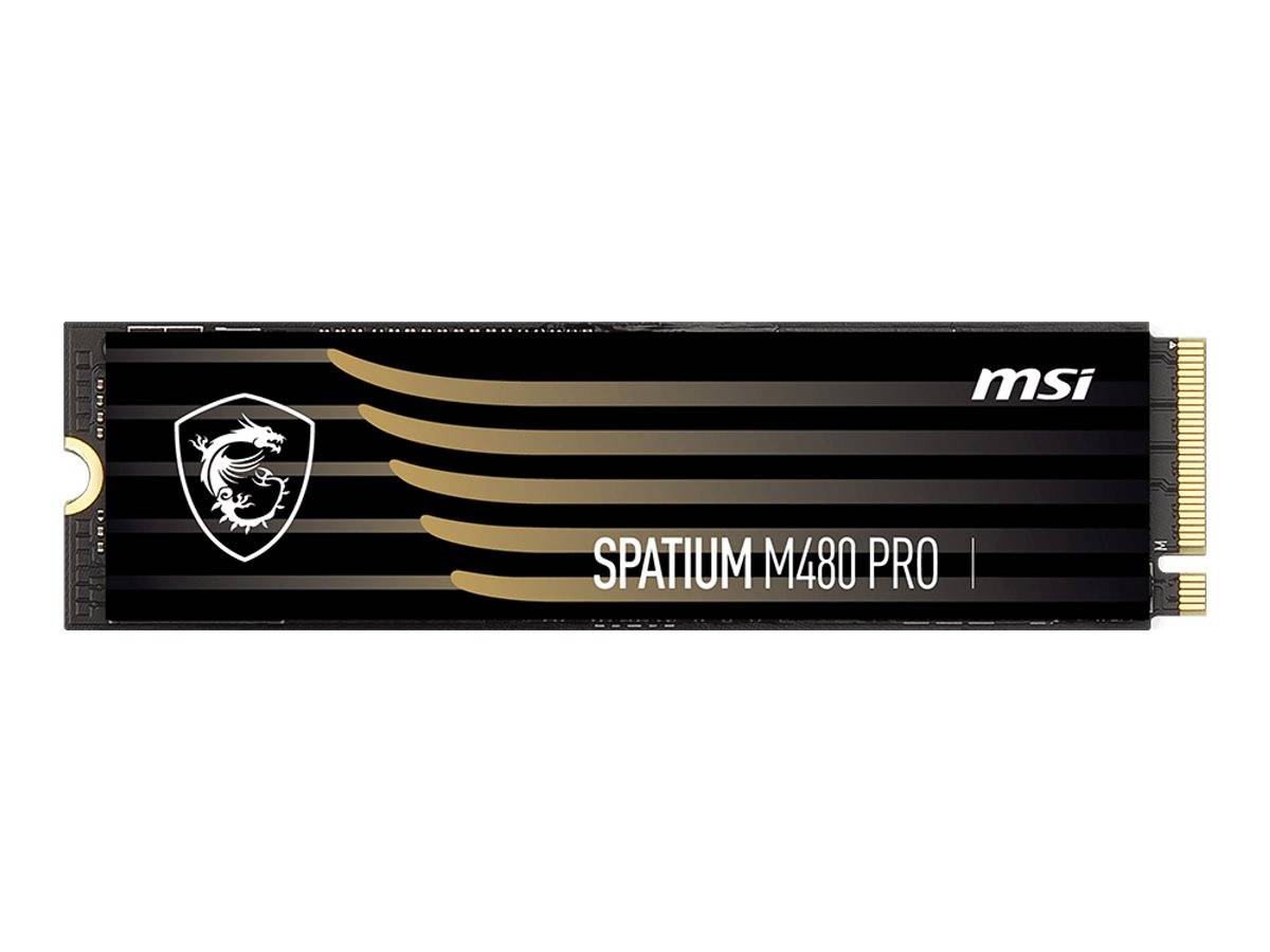 MSI SPATIUM M480 PRO - SSD - verschlüsselt - 2 TB - intern - M.2 2280 - PCIe 4.0 x4 (NVMe)