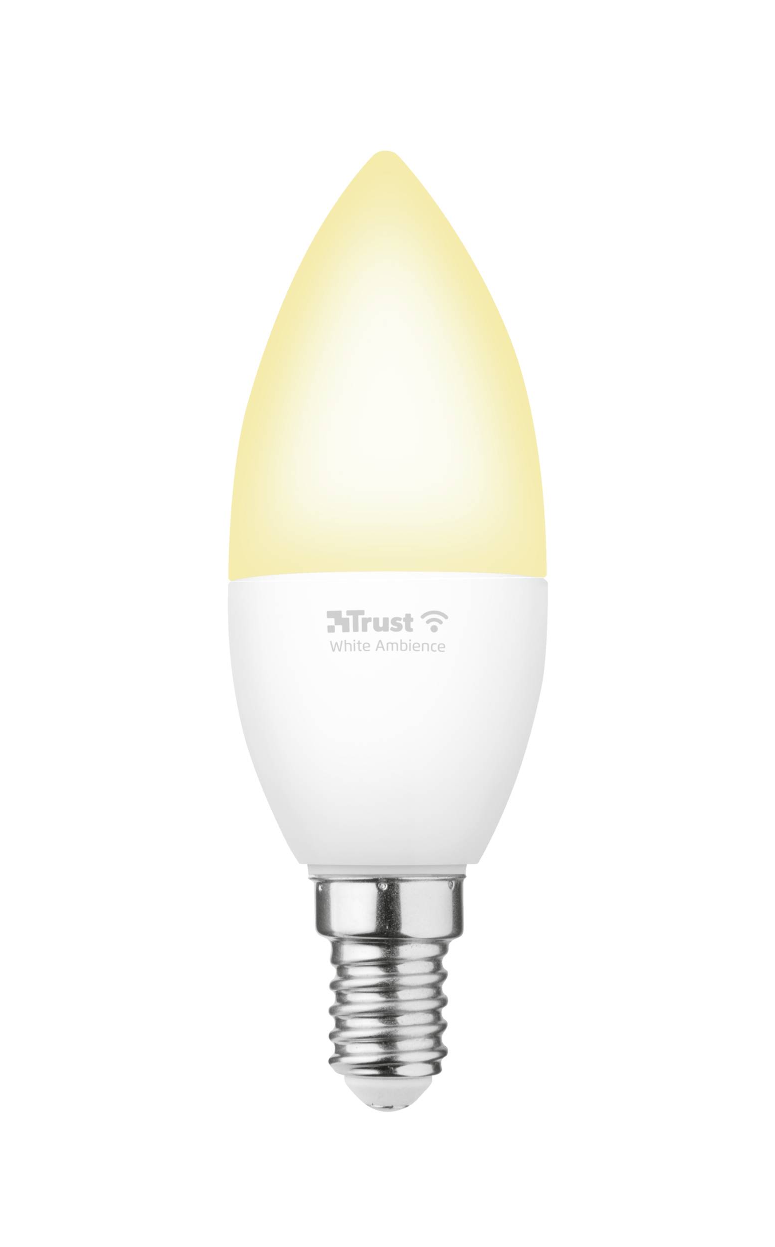 Trust Smart Home - LED-Lampe - E14 - Klasse A+ - weißes Licht - 1800-6500 K - Kerze - weiß (Packung mit 2)