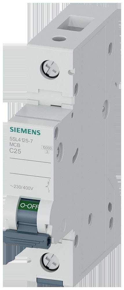 Siemens Dig.Industr. Leitungsschutzschalter 230V,10KA,1p.,C,25A 5SL4125-7