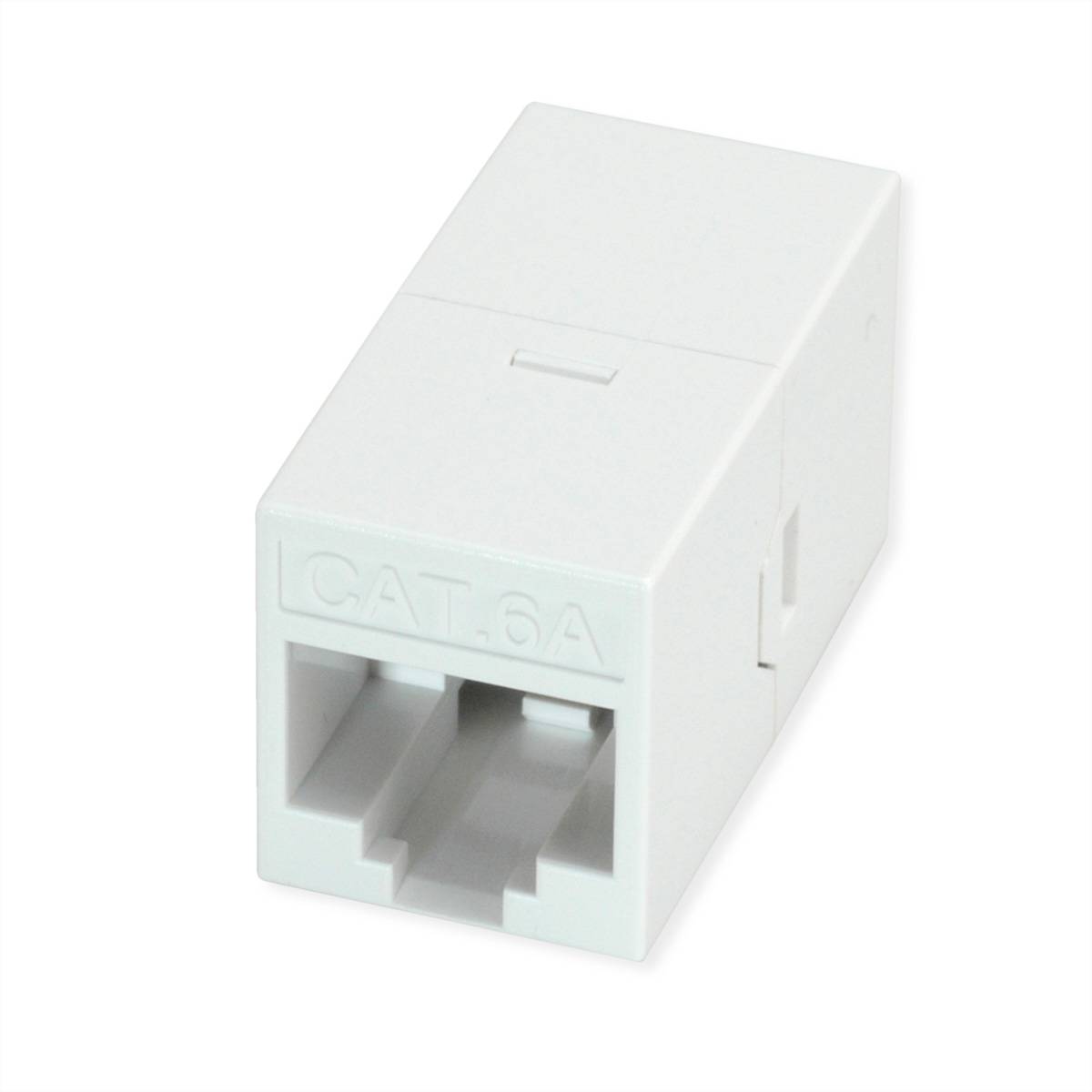 Roline RJ-45 Kupplung ungeschirmt, Cat.6A (Class EA), weiß