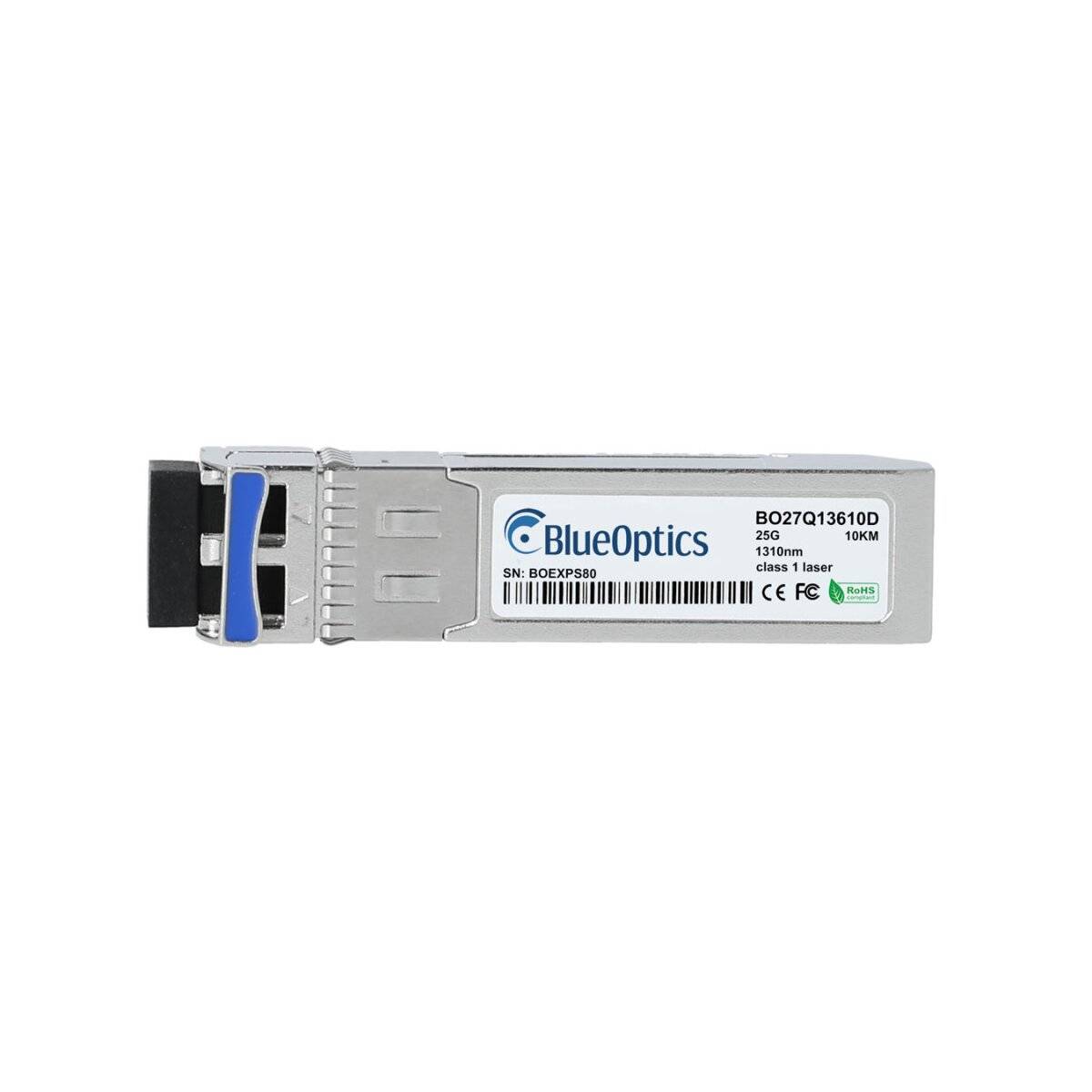 BlueOptics Fortinet FN-TRAN-SFP28-LR BlueOptics SFP28 Transceiver, 25GBASE-LR, Singlemode Fiber, 1310nm, 10KM