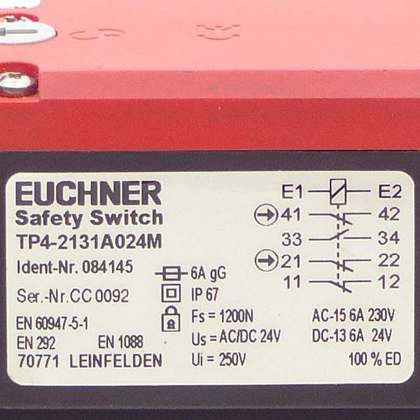 Euchner Sicherheitsschalter TP4-2131A024M