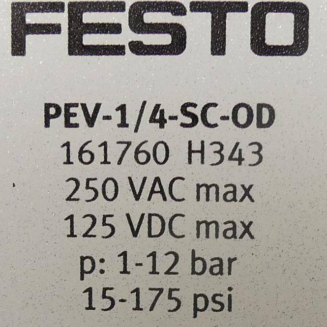 FESTO Druckschalter 161760 (PEV-1/4-SC-OD)