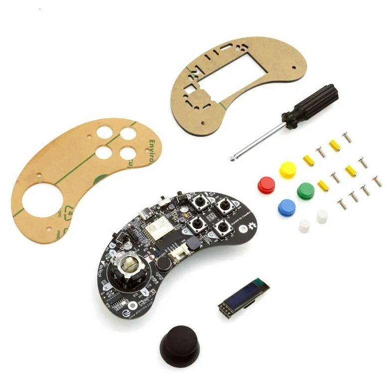 Elecrow CrowBot Joystick Controller, Bluetooth & WLAN, OLED, 6 Tasten, Vibrationsmotor