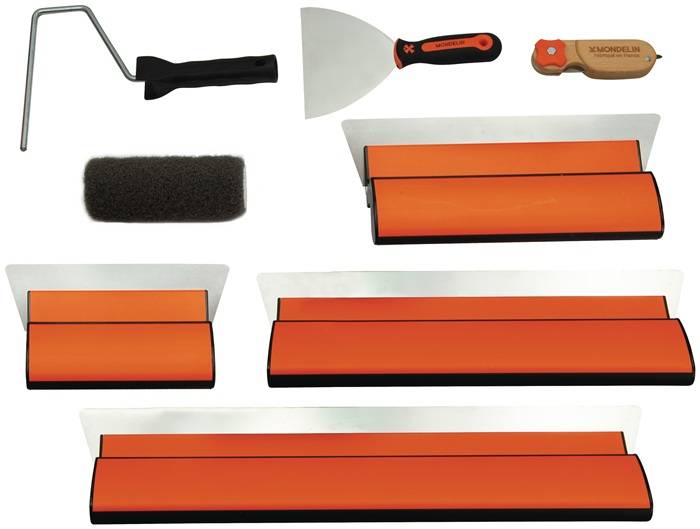 Trockenbauset f.Gipskarton,Spachtelung Basis Stand.9-Teilig MONDELIN