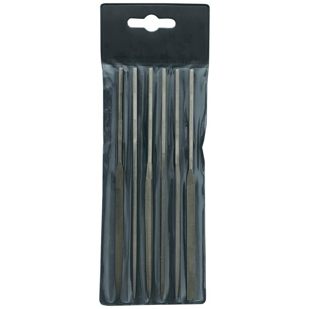 Nadelfeilensatz 160mm 6tlg., Hieb 2, ohne Heft in Kunststofftasche FORTIS