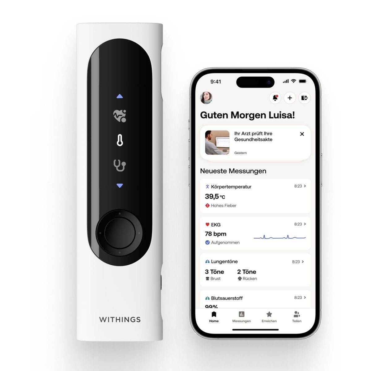 Withings SCT02-02-ALL-INT digital body thermometer Home & Living Körperpflege Gesundheit & Hygiene