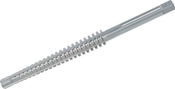 Maschinen-Muttergewindebohrer mit Führungszapfen, Links, HSS-G, Tr 26 x 5 