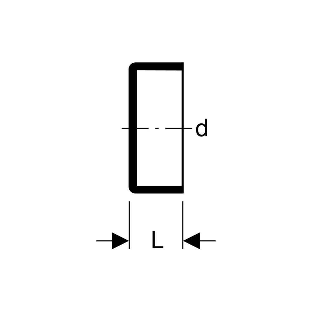 Geberit GE Silent-db20, Enddeckel, d110 mm, 1 Stk.