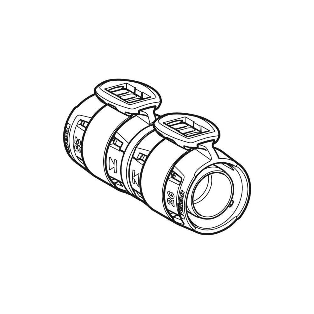 Geberit FlowFit Übergang auf Mepla bleifreie Siliziumbronze, D 32mm, D1 32mm