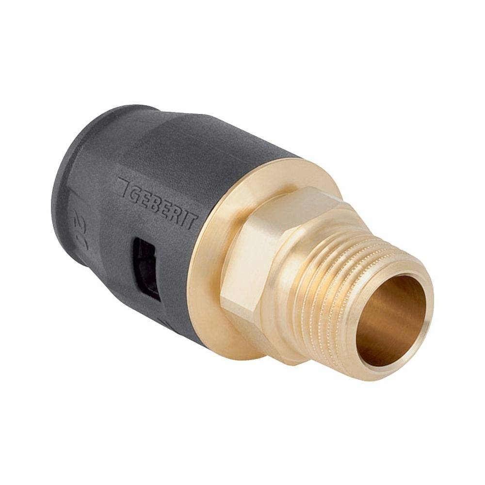 Geberit GE PushFit, Übergang, AG, Messing, d25mm, R3/4, 10 Stk.