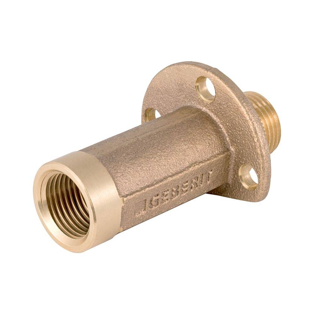 Geberit Anschluss gerade mit Außengewinde MF 1/2", RMF Rp L 5,7cm, Rotguss bleifrei