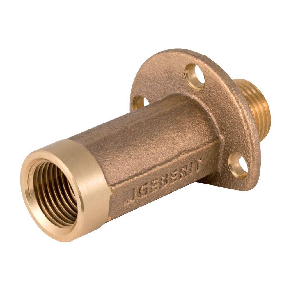 Geberit Anschluss gerade mit Außengewinde MF 1/2", RMF Rp L 5,7cm, Rotguss bleifrei
