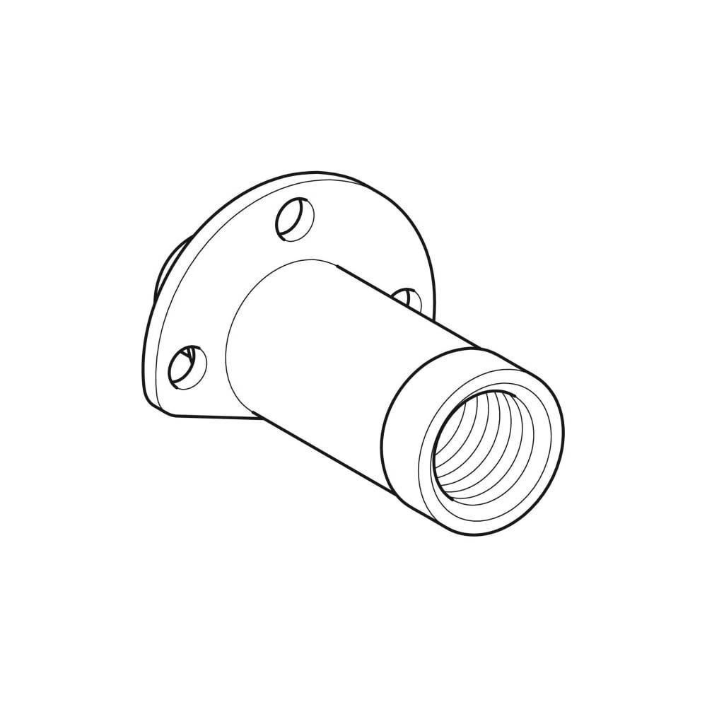 Geberit Anschluss gerade mit Außengewinde MF 1/2", RMF Rp L 5,7cm, Rotguss bleifrei