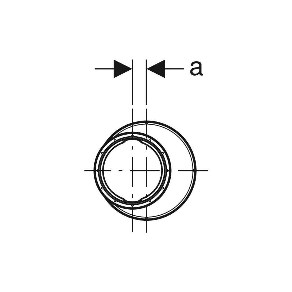 GEBERIT Geberit Reduktion DN 50/40 Silent-PP exzentrisch d50/40