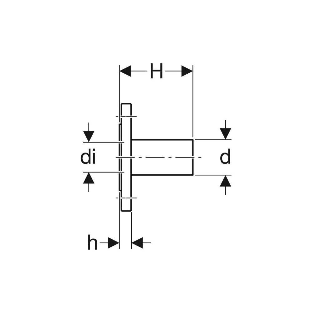 Geberit GE Mapress, Flansch, Edelstahl, PN10/16, Einschubende, d28mm, 1 Stk.