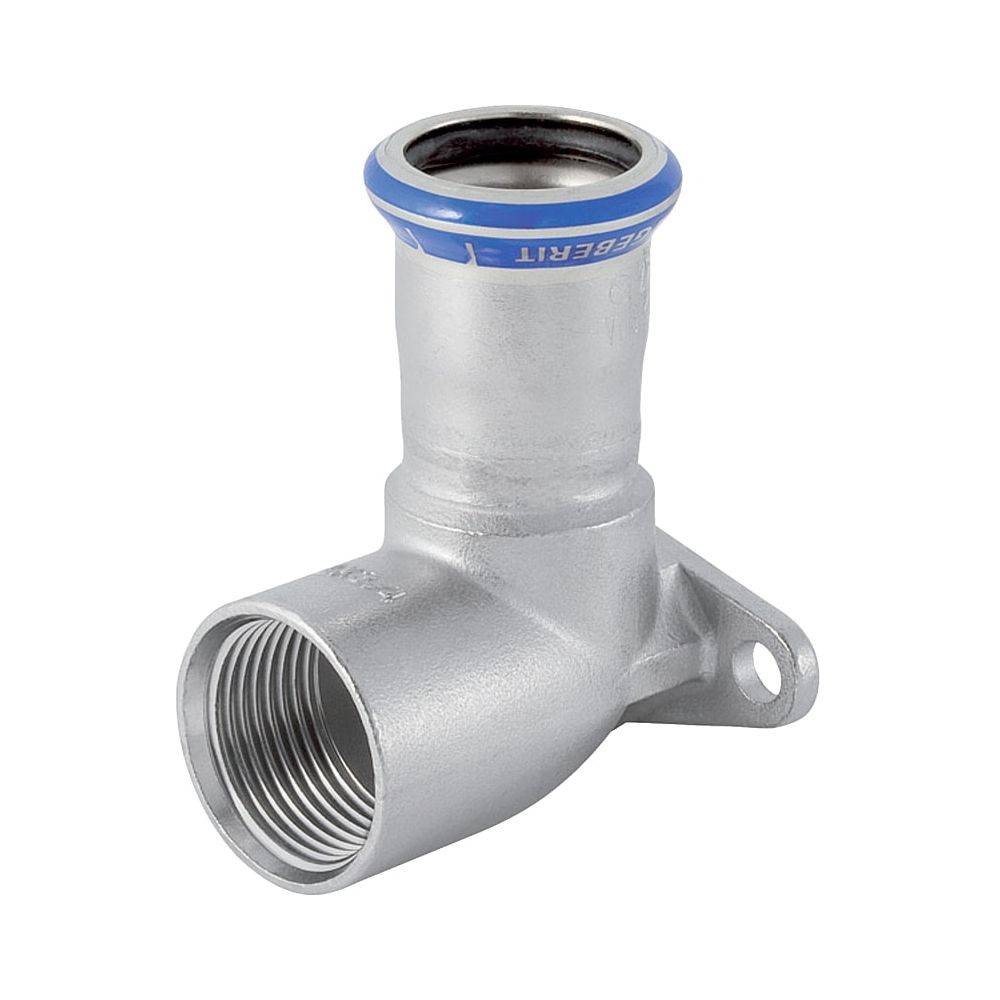 Geberit Edelstahl-Anschlusswinkel Mapress, 90°, Ø18mm x Rp1/2", Press x Innengewinde, 1 Stk.
