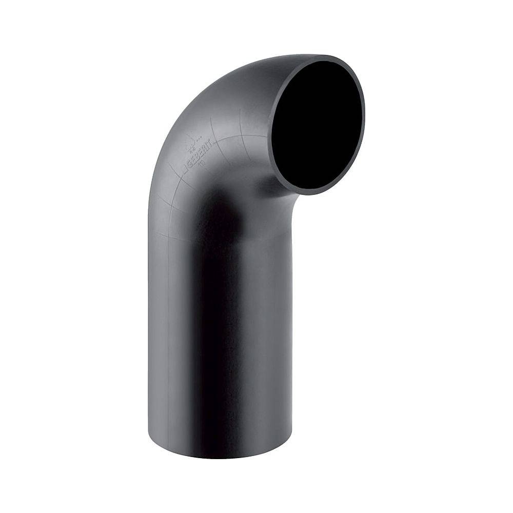 Geberit PE Bogen mit langem Schenkel 90 Grad, Außendurchmesser 32mm, 379055161