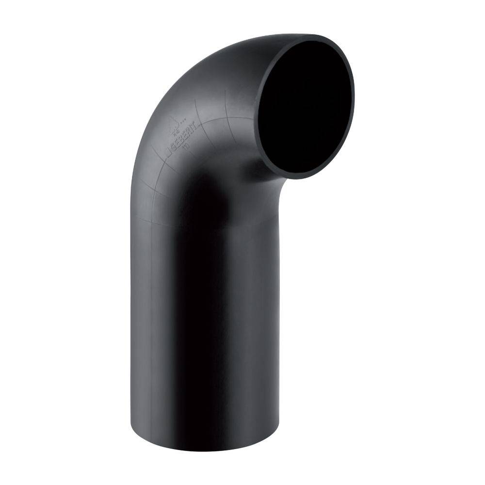 Geberit PE Bogen mit langem Schenkel 90 Grad, Außendurchmesser 32mm, 379055161