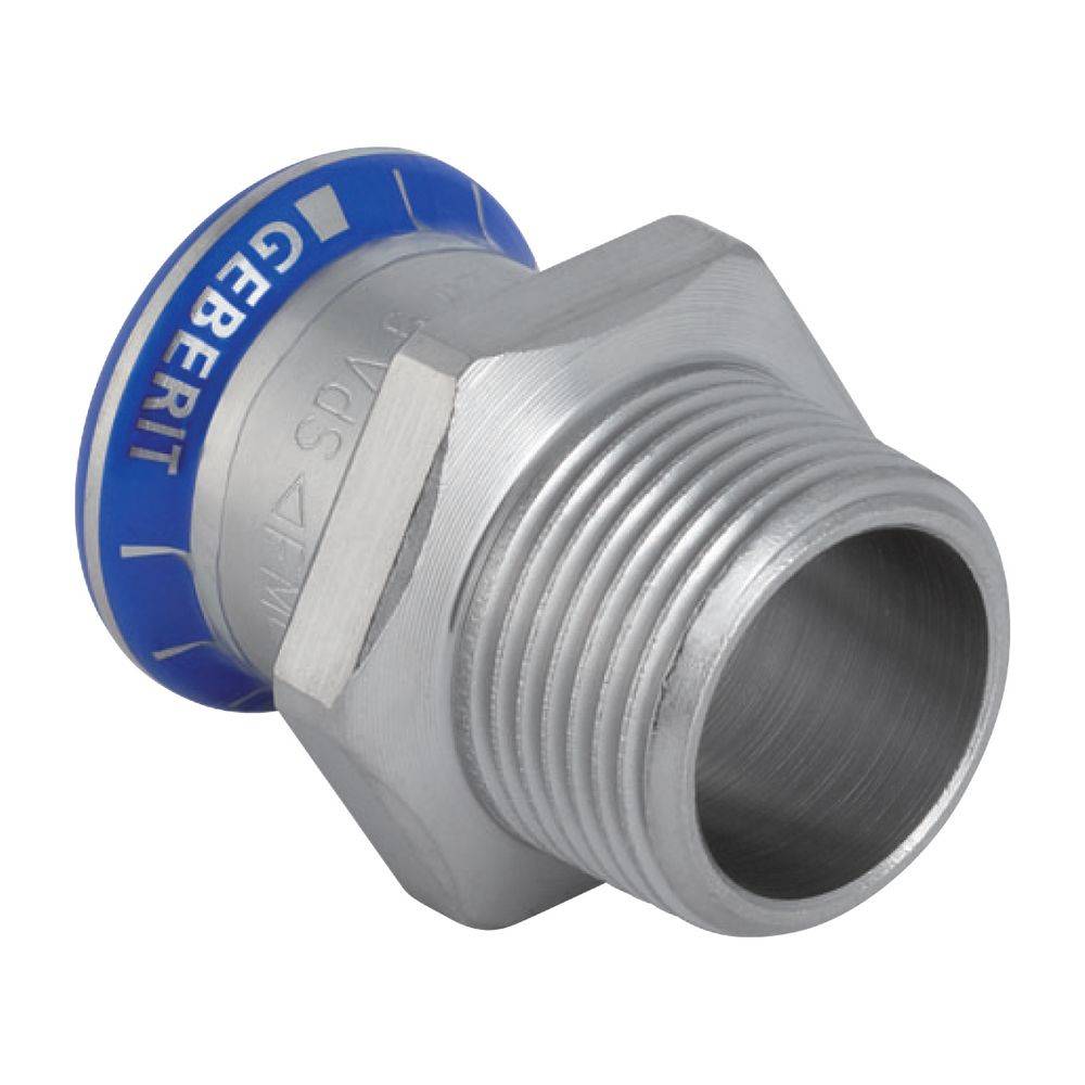 Geberit Uebergang, GE Mapress Edelstahl, d15mm x R3/8, 1 Stk.