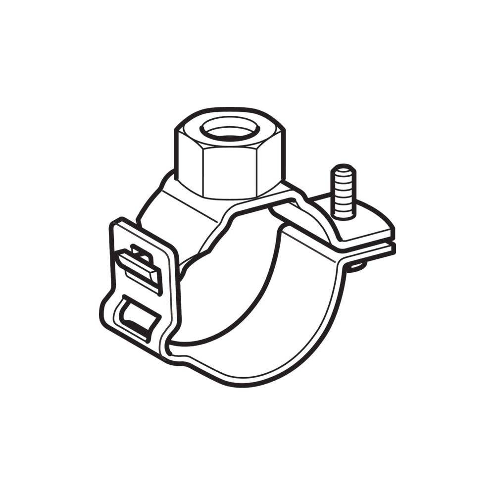 Geberit Schelle für Fixpunkt d50mm x G1/2 verzinkt mit Muffe, 1 Stk.