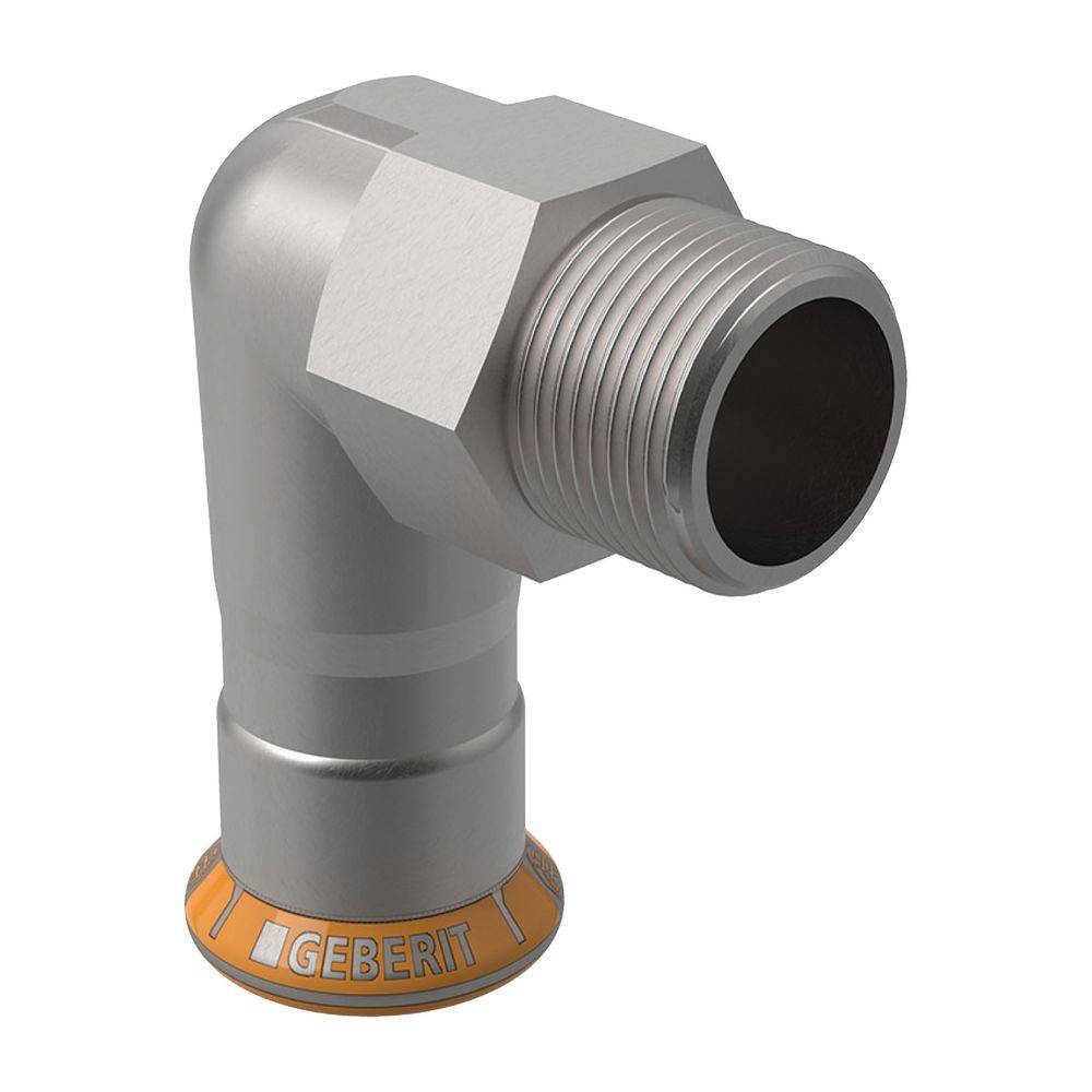 Geberit Mapress Thermo Übergangswinkel 90 Gr., d22mm x R3/4, NPW, 1 Stk.