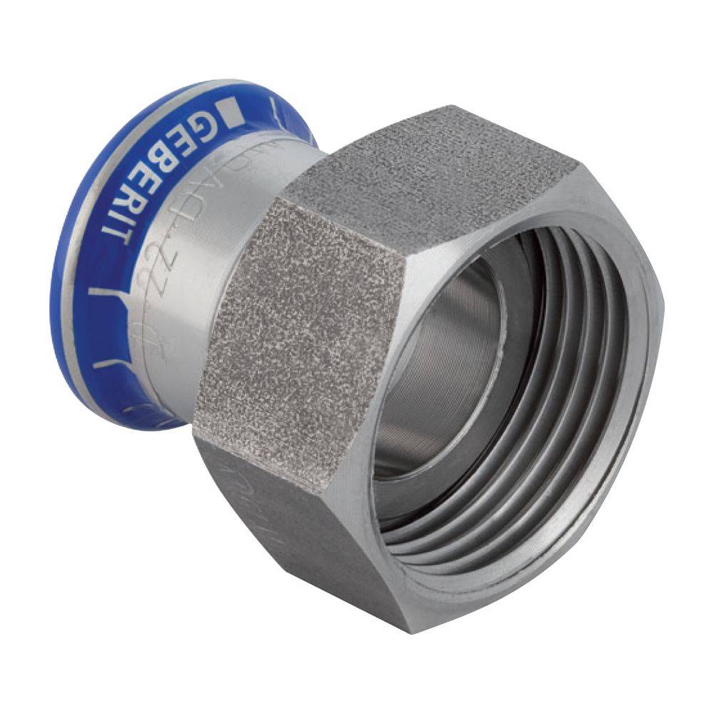 Geberit Mapress Uebergang, Edelstahl, d15mm x G3/4, 1 Stk.