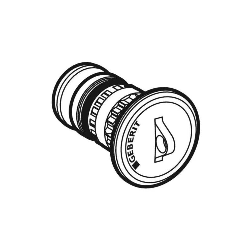 Geberit GE Mepla Rohr-Endstopfen, PVDF, d26mm, pressbar, unlösbar, 1 Stk.